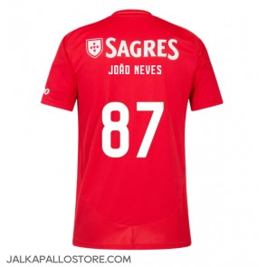 Benfica Joao Neves #87 Kotipaita 2024-25 Lyhythihainen